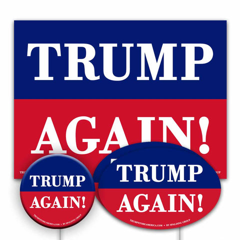 Yard Sign Kit - Trump Again