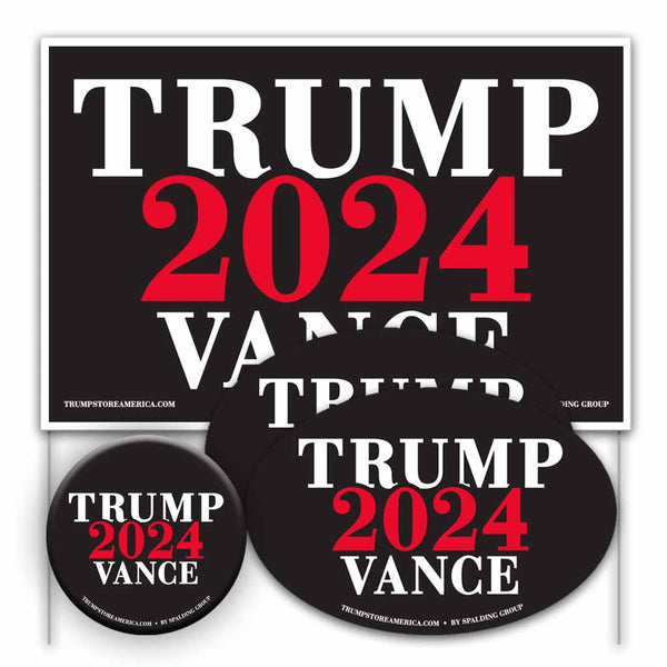 Trump Vance 2024 Yard Sign Kit