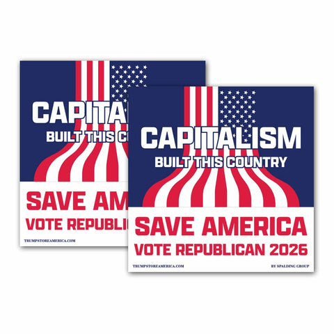 Capitalism - Bumper Sticker - (Pack of 2)