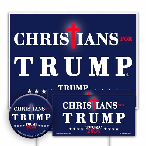 Yard Sign Kit - Christians for Trump 2024