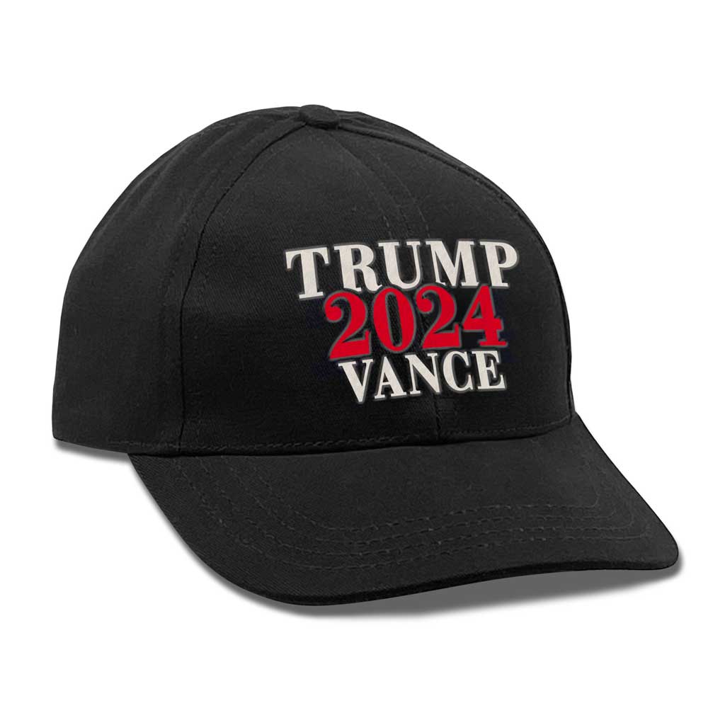 Trump Vance 2024 Hat - Black - Made In USA