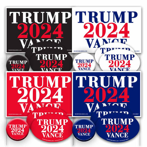 Trump Vance 2024 Yard Sign Kit - 4 Pack