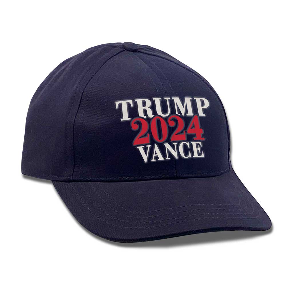 Trump Vance 2024 Hat - Navy - Made In USA