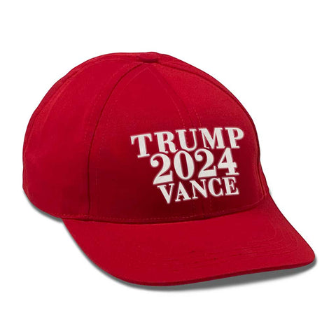 Trump Vance 2024 Hat - Red - Made In USA