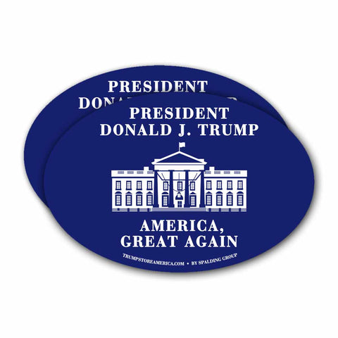 (Pack of 2) Trump White House Bumper Sticker