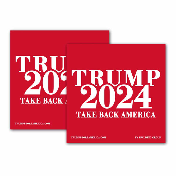 Trump 2024 Bumper Sticker - (Pack of 2)