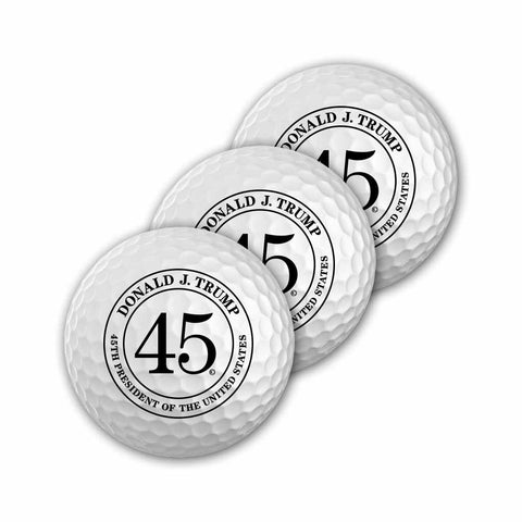 Donald Trump Golf Balls - 45th President - Set of 3