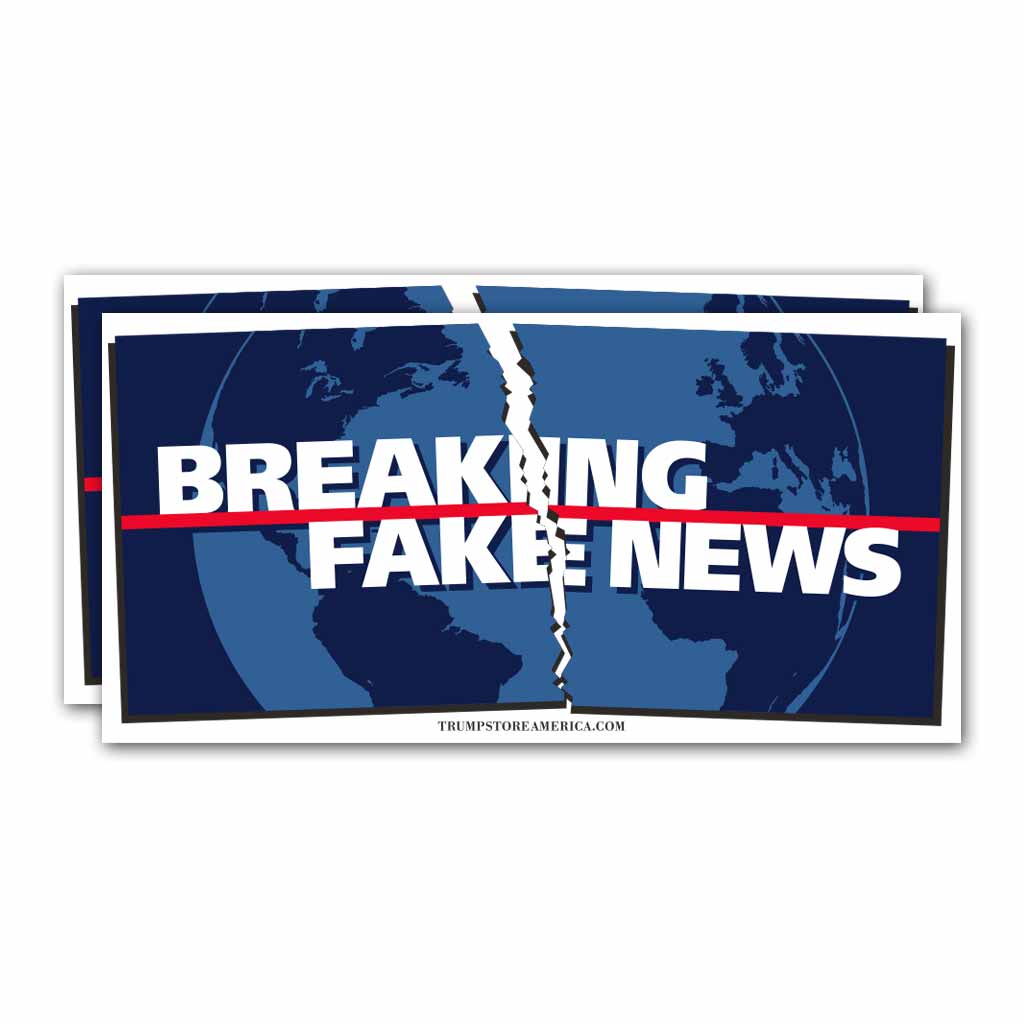 Trump Bumper Sticker- Breaking Fake News