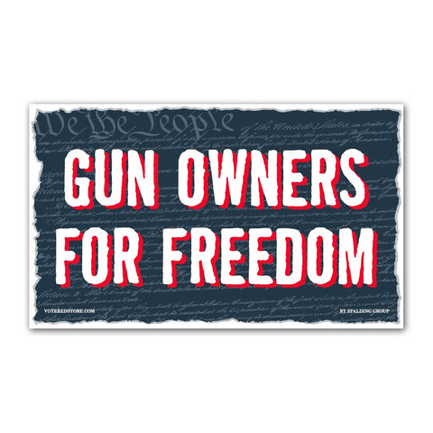 Gun Owners for Freedom Vinyl 5' x 3' Banner