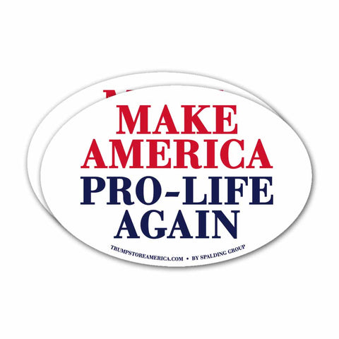 (Pack of 2) Make America Pro-Life Again Bumper Sticker