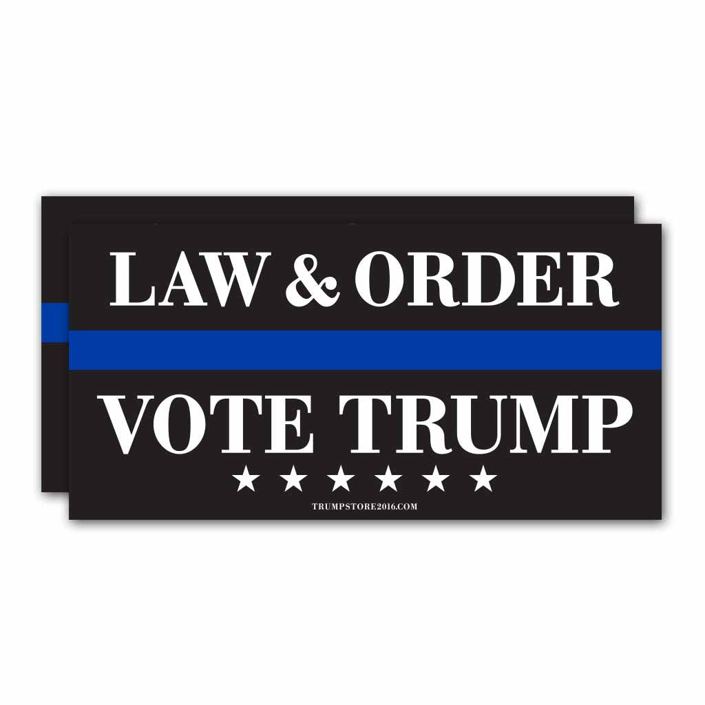 Trump Bumper Sticker - Law & Order