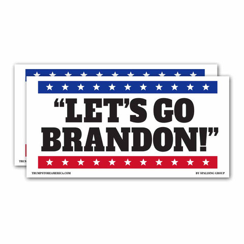 (Pack of 2) Bumper Sticker - "Let's Go Brandon"