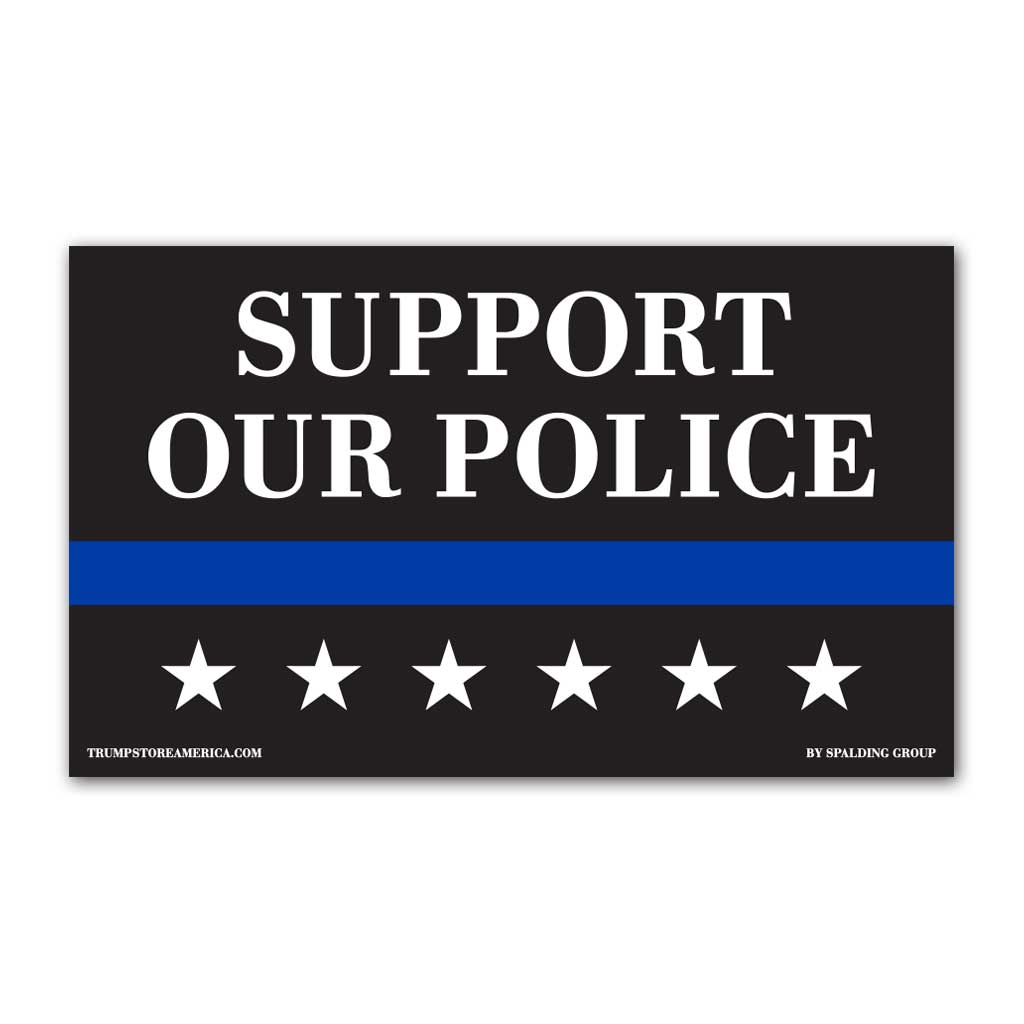 Support Our Police Vinyl 5' x 3' Banner